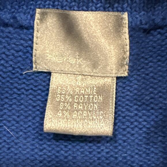 Berek Cardigan Sweater Large Embroidered Cats Beaded Paw Buttons Artsy Unique - Picture 8 of 12